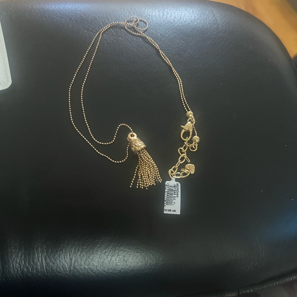 Elegant Gold Tassel Necklace